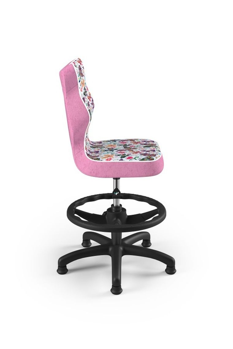 Entelo, Petit, krzesło dziecięce z podnóżkiem, wzrost 119-142 cm, motylki