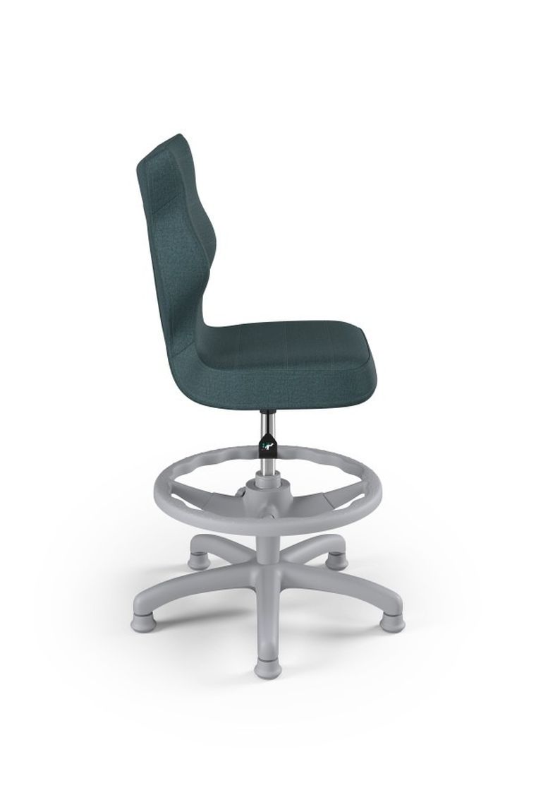 Entelo, Petit, krzesło dziecięce z podnóżkiem, wzrost 119-142 cm, niebieskie