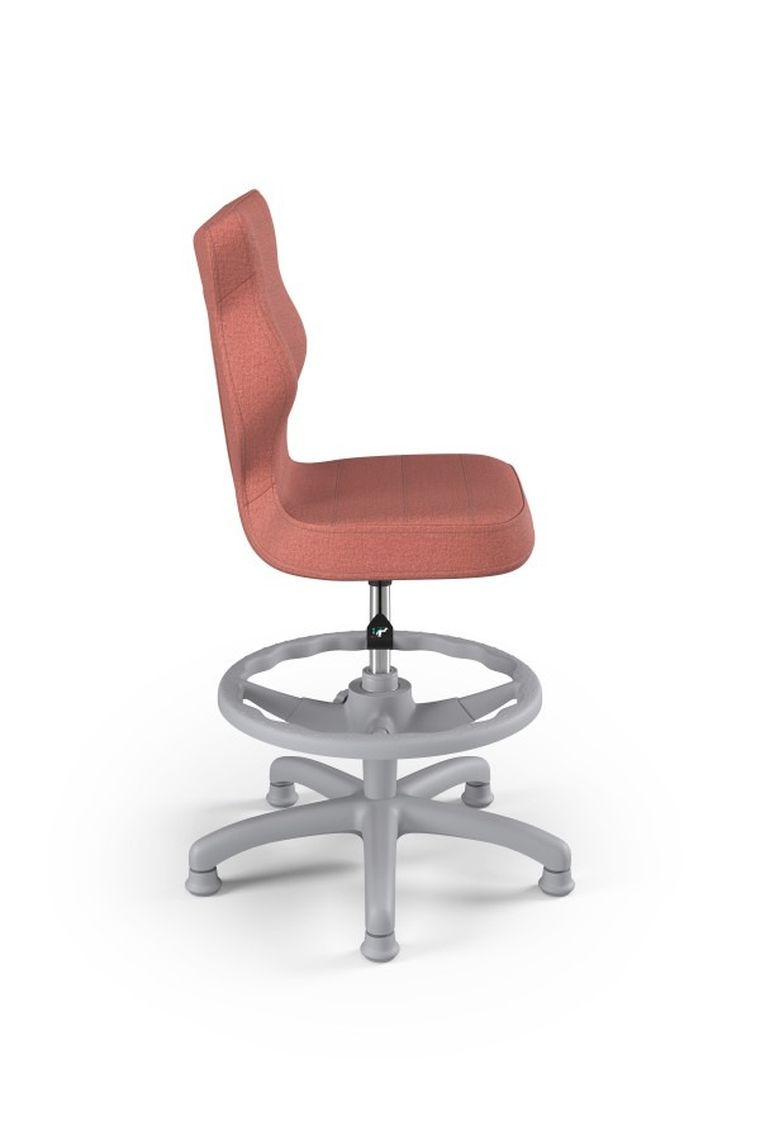 Entelo, Petit, krzesło dziecięce z podnóżkiem, wzrost 119-142 cm, różowe