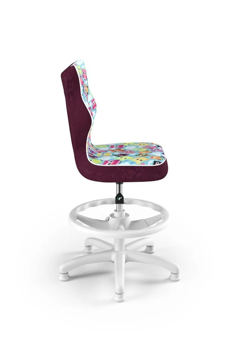 Entelo, Petit, krzesło dziecięce z podnóżkiem, wzrost 119-142 cm, sowy