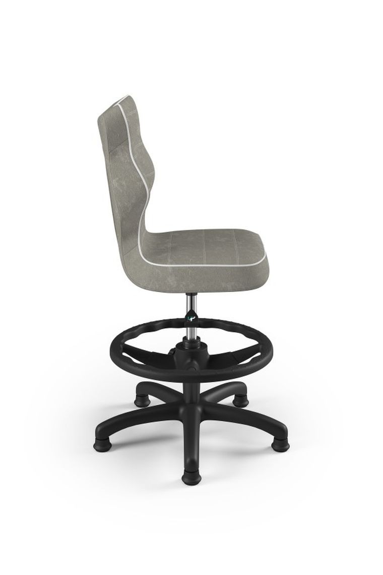 Entelo, Petit, krzesło dziecięce z podnóżkiem, wzrost 119-142 cm, szare