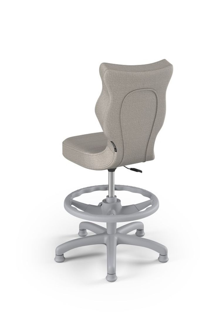 Entelo, Petit, krzesło dziecięce z podnóżkiem, wzrost 119-142 cm, szare