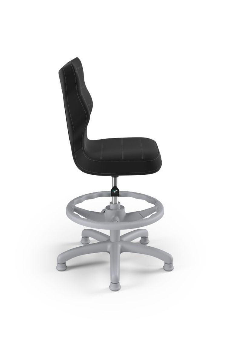 Entelo, Petit, krzesło dziecięce z podnóżkiem, wzrost 133-159 cm, antracytowe