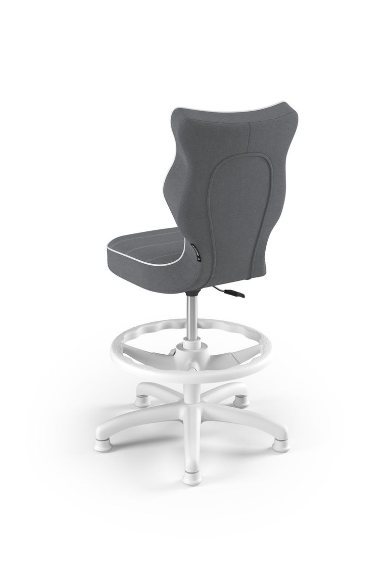 Entelo, Petit, krzesło dziecięce z podnóżkiem, wzrost 133-159 cm, ciemno szare