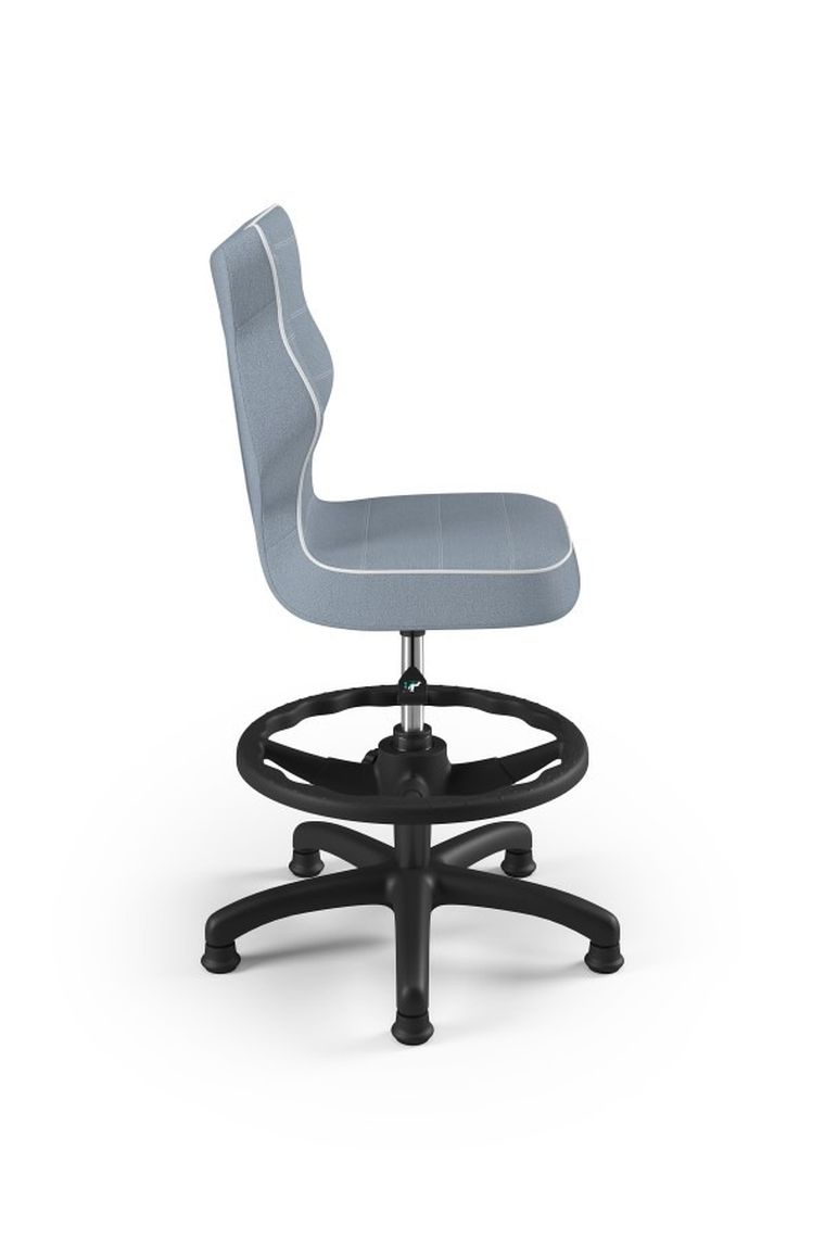 Entelo, Petit, krzesło dziecięce z podnóżkiem, wzrost 133-159 cm, niebieskie