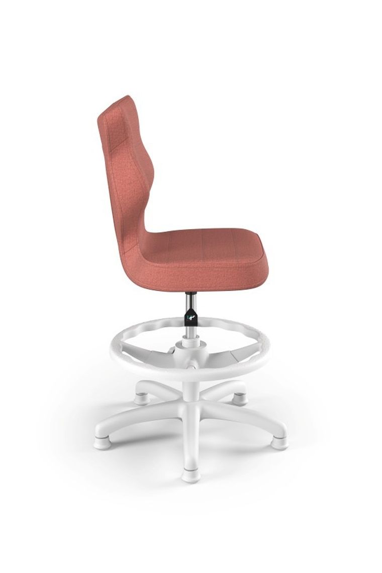 Entelo, Petit, krzesło dziecięce z podnóżkiem, wzrost 133-159 cm, różowe