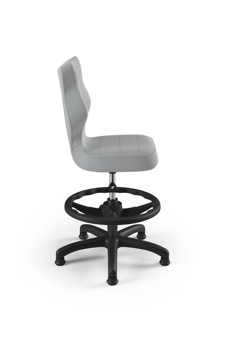 Entelo, Petit, krzesło dziecięce z podnóżkiem, wzrost 133-159 cm, szare