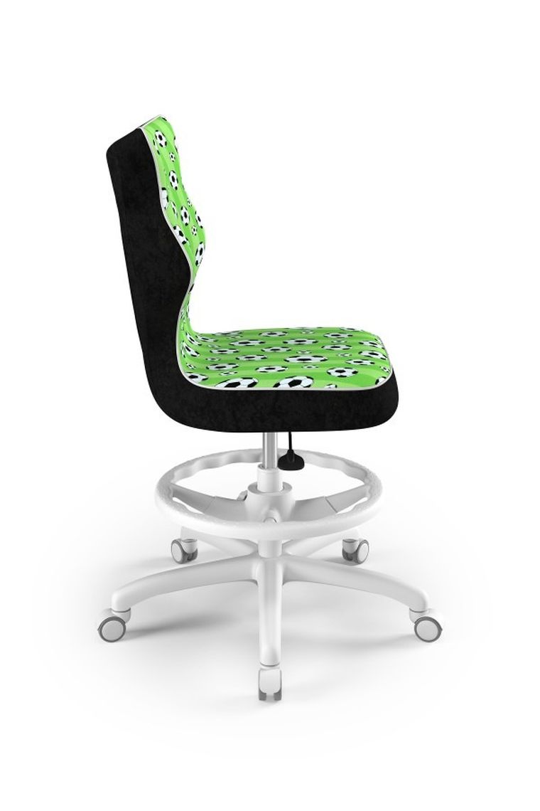 Entelo, Petit, krzesło młodzieżowe z podnóżkiem, wzrost 146-176,5 cm, piłki