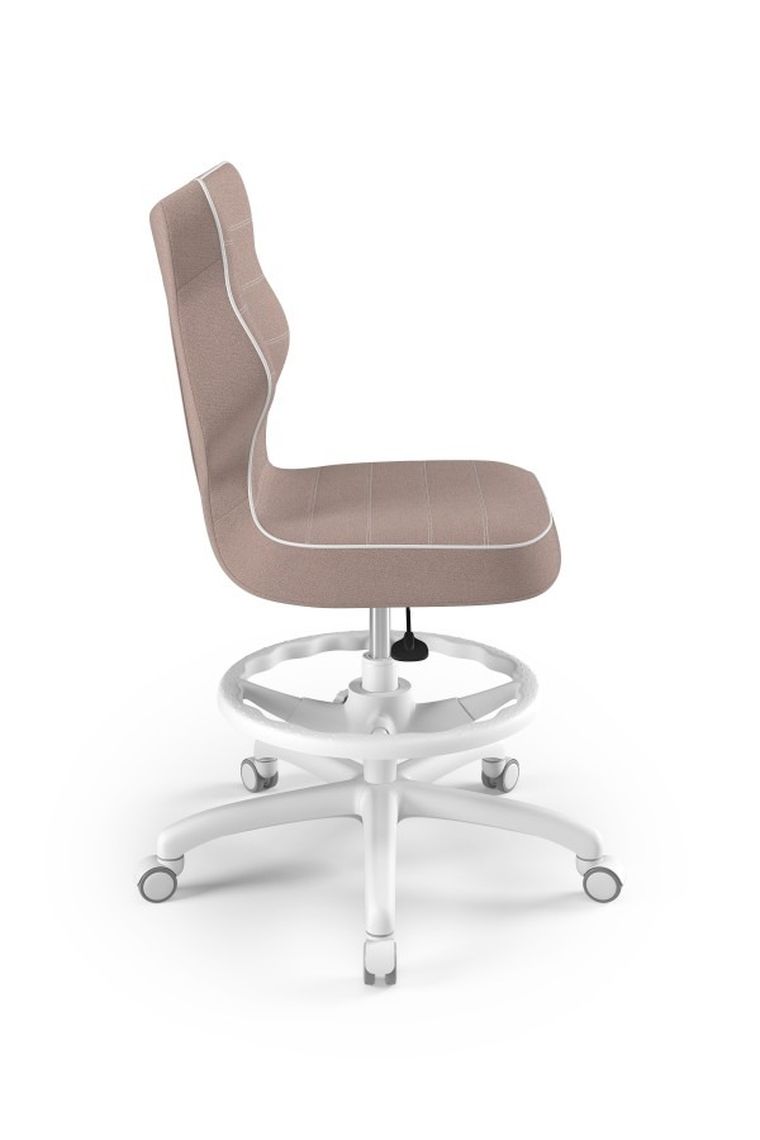 Entelo, Petit, krzesło młodzieżowe z podnóżkiem, wzrost 146-176,5 cm, różowe