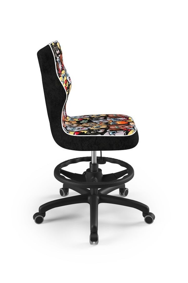 Entelo, Petit, krzesło młodzieżowe z podnóżkiem, wzrost 146-176,5 cm, ziwierzaki