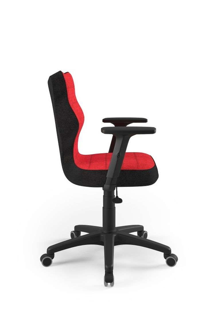 Entelo, Uni, krzesło biurowe z podłokietnikami, wzrost 159-188 cm, czerwone