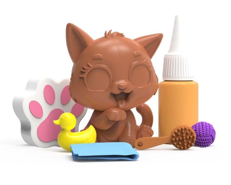 Epee, Brudaski w kąpieli, Kotki, Rózia, zestaw z figurką