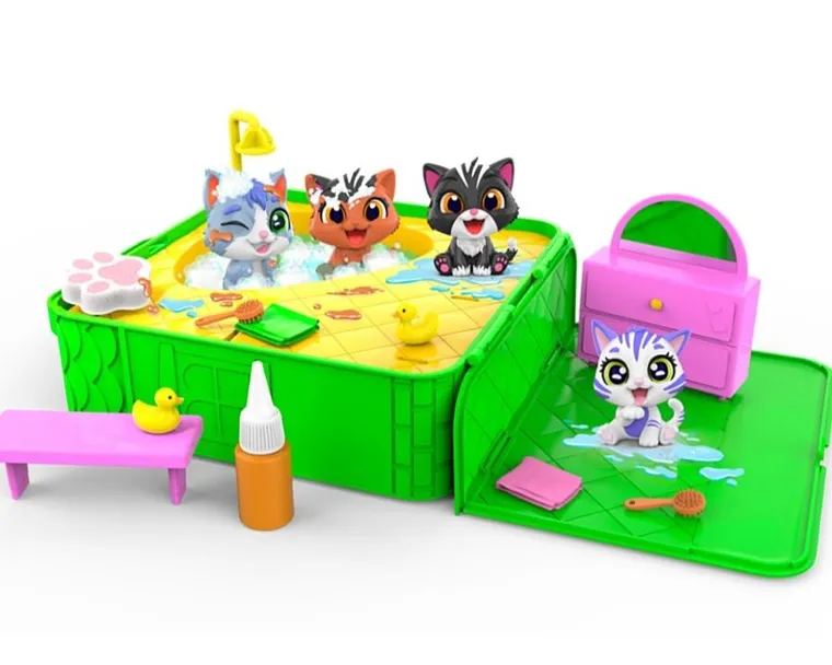 Epee, Brudaski w kąpieli, Kotki, zestaw z figurkami i jacuzzi