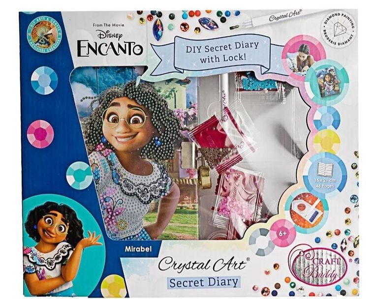 Epee, Nasze magiczne Encanto, Crystal Art, sekretny pamiętnik z mozaiką diamentową