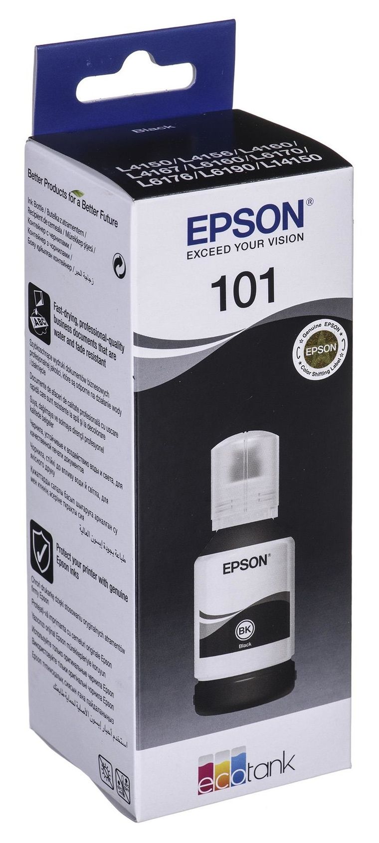 Epson, tusz do drukarki, 101, T03V14A, C13T03V14A, czarny