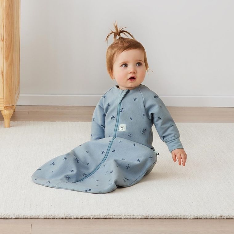 ergoPouch, Dragonflies, śpiworek jersey z rękawami, 8-24m, TOG 1.0