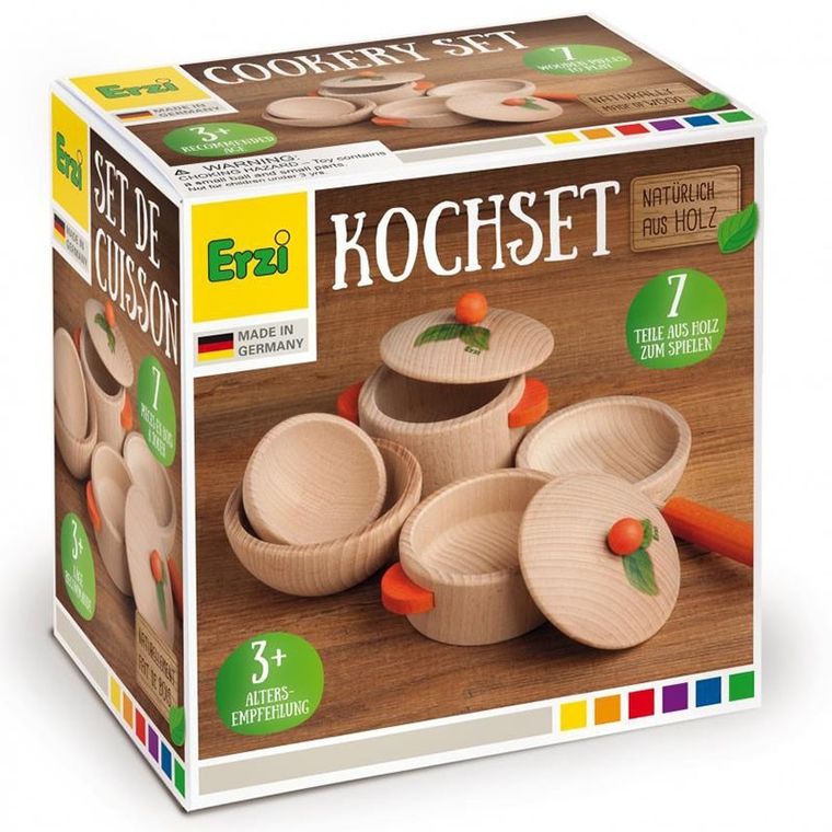 Erzi, Natura, drewniane naczynia do gotowania