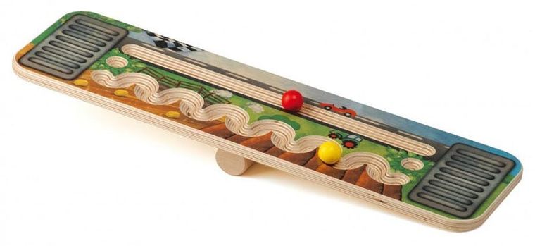 Erzi, Wyścig, drewniana deska do balansowania z labiryntem