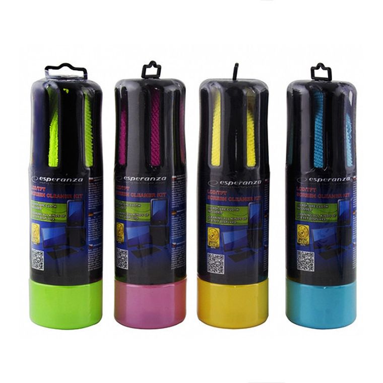 Esperanza, żel do czyszczenia ekranów LCD, zestaw ze ściereczką, 150 ml