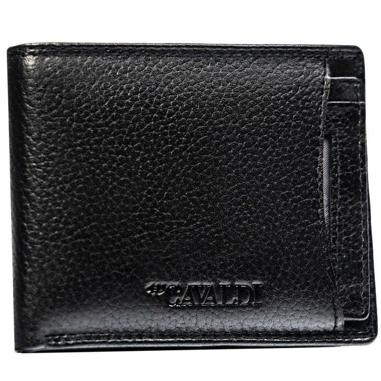 Etui na karty, czarne, skórzane, 4U Cavaldi