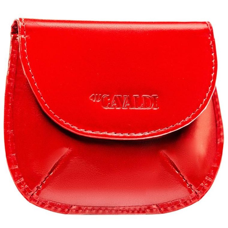Etui na karty, czerwone, skórzane, 4U Cavaldi