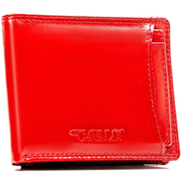 Etui na karty, czerwone, skórzane, 4U Cavaldi