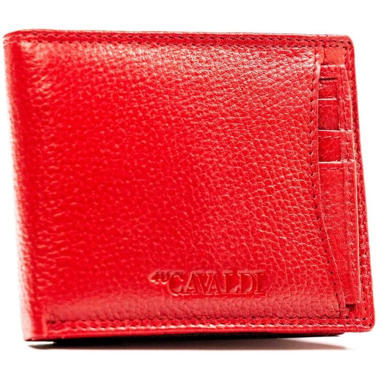 Etui na karty, czerwone, skórzane, 4U Cavaldi