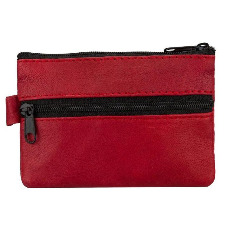 Etui na karty, czerwone, skórzane, 4U Cavaldi