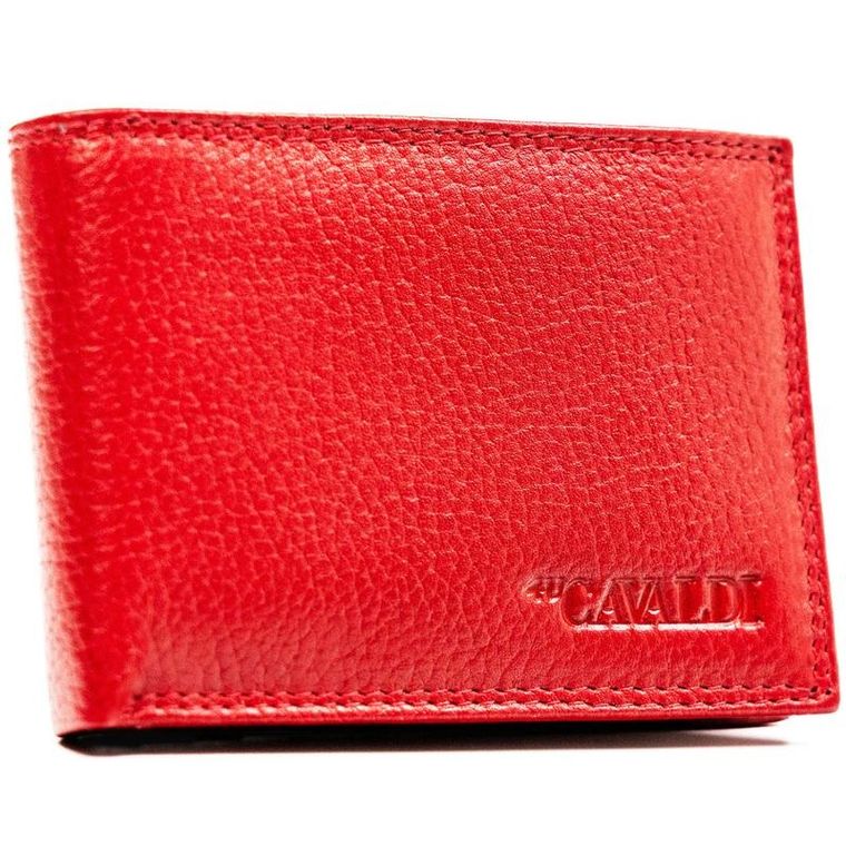 Etui na karty i dokumenty, czerwone, skórzane, 4U Cavaldi