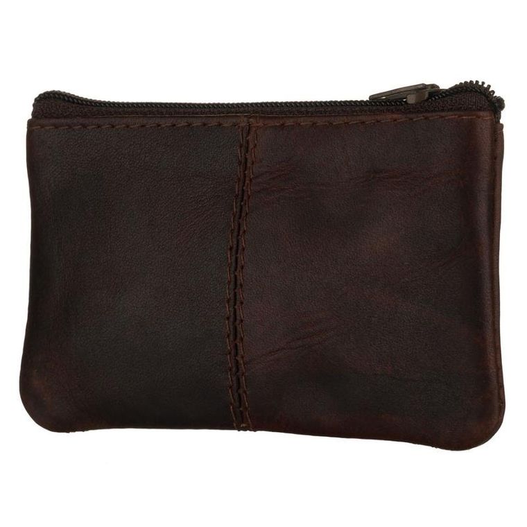 Etui na klucze, brązowe, skórzane, Peterson