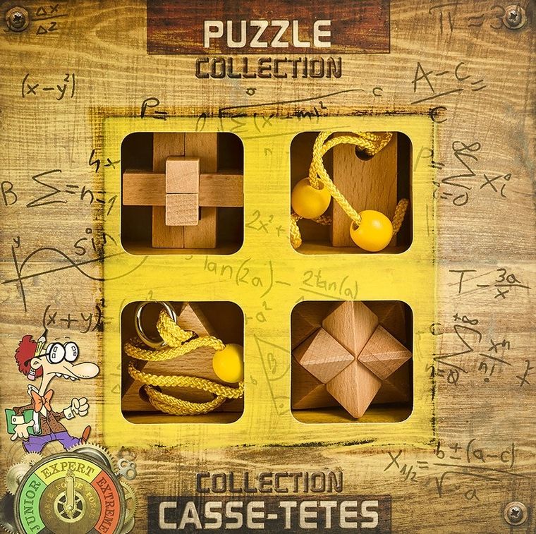Eureka! Expert, łamigłówki drewniane, 4 szt.