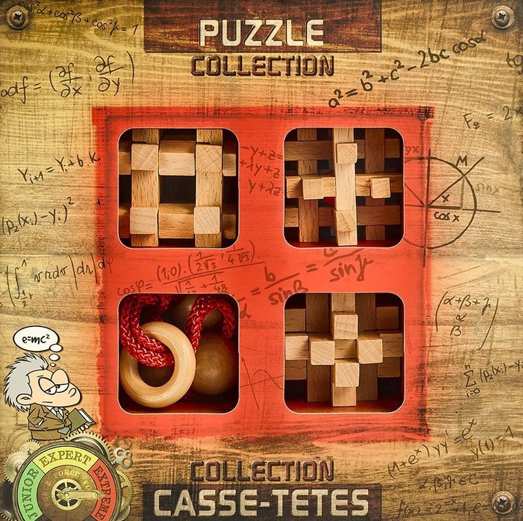 Eureka! Extreme, łamigłówki drewniane, 4 szt.