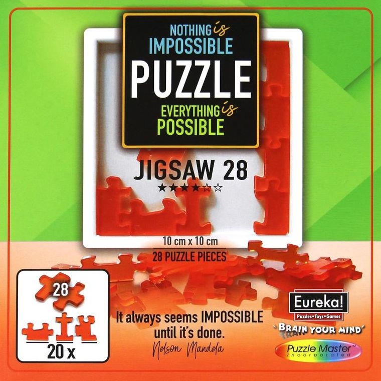 Eureka! Impossible, puzzle 3D, łamigłówka, poziom 4/6, 28 elementów