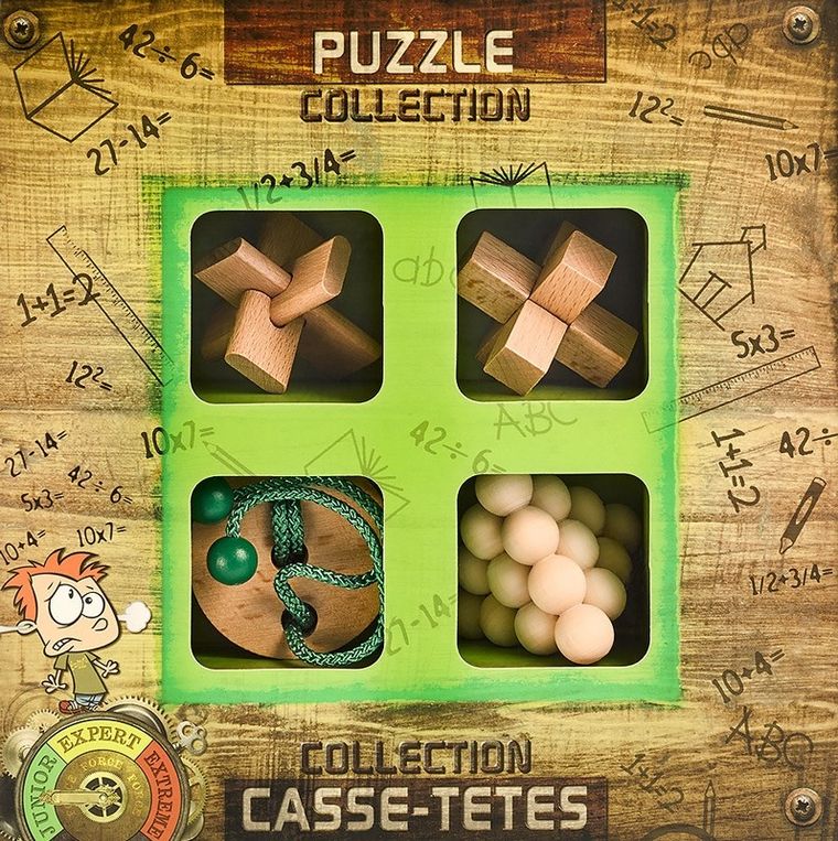 Eureka! Junior, łamigłówki drewniane, 4 szt.