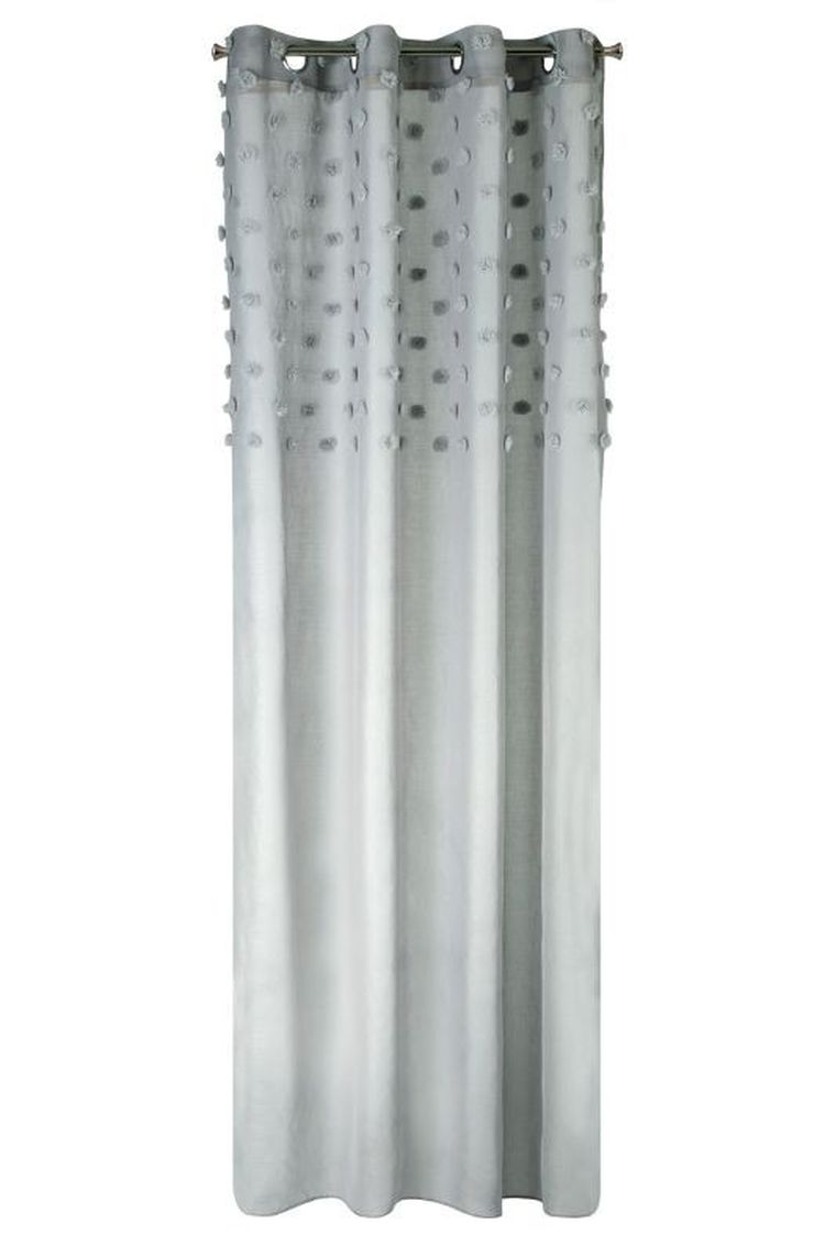 Eurofirany, Design91, Stella, firana gotowa, z naszywanymi kropkami, 140-250 cm