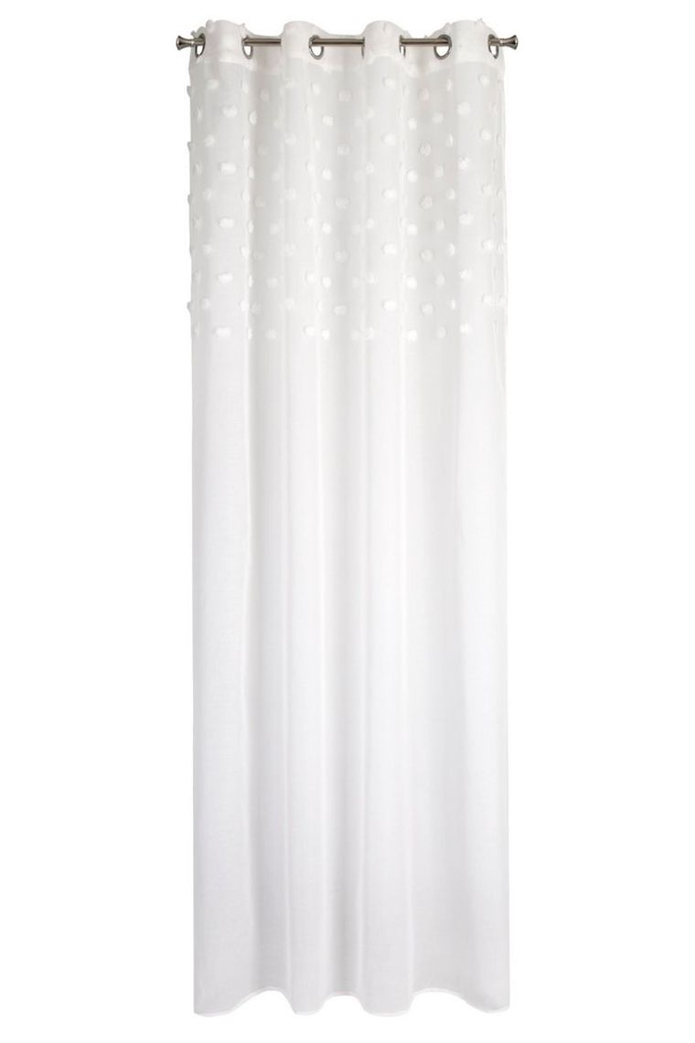 Eurofirany, Design91, Stella, firana gotowa, z naszywanymi kropkami, 140-250 cm