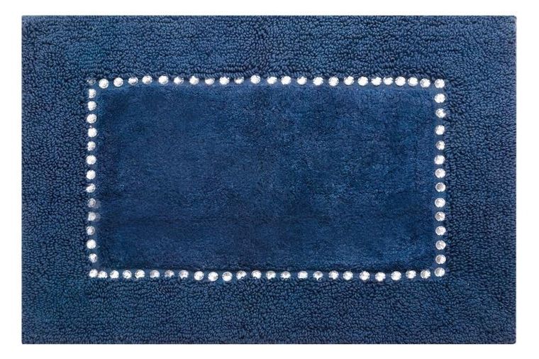 Eurofirany, dywanik łazienkowy chic, 50-70 cm, granatowy