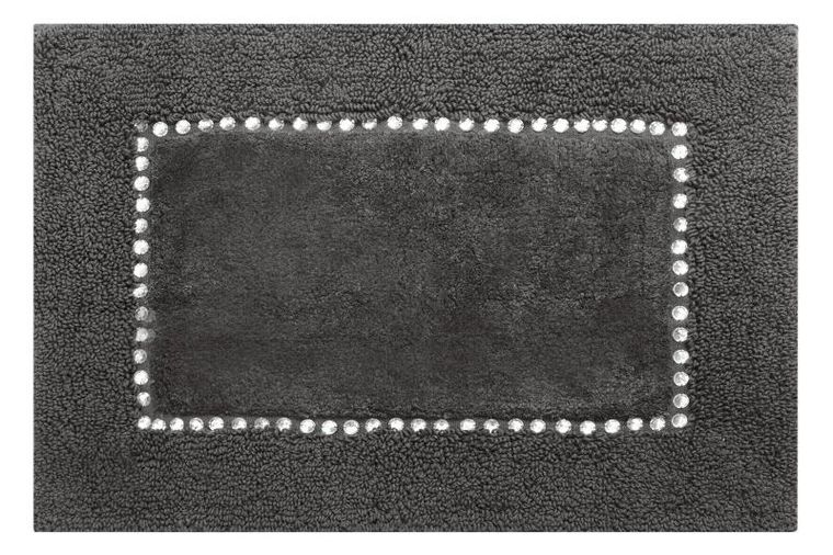 Eurofirany, dywanik łazienkowy, Chic, 50-70 cm, stalowy