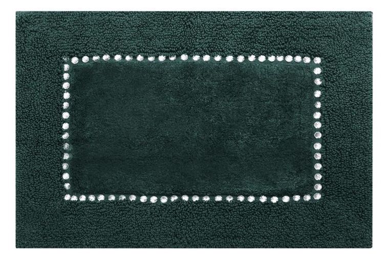 Eurofirany, dywanik łazienkowy, Chic, 60-90 cm, ciemnozielony