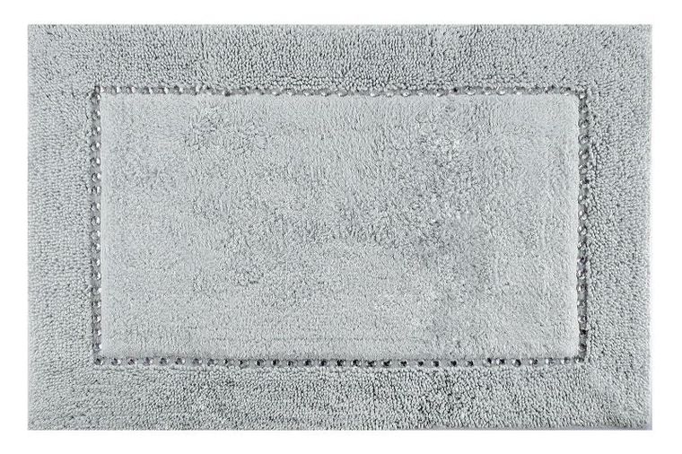 Eurofirany, dywanik łazienkowy, Chic, 60-90 cm, srebrny