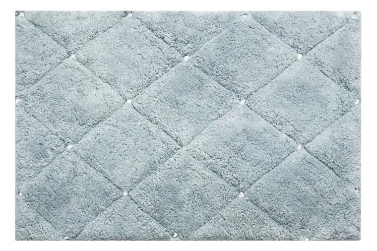 Eurofirany, dywanik łazienkowy, Chic, 60-90 cm, srebrny