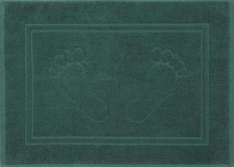 Eurofirany, dywanik łazienkowy, Sammy, 50-70 cm, ciemnozielony