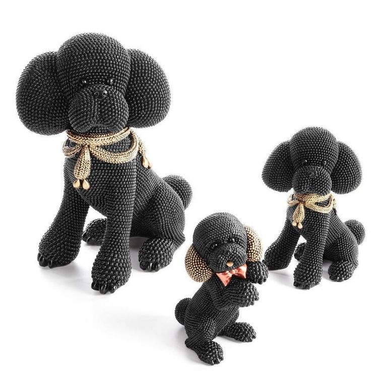 Eurofirany, figurka dekoracyjna Eldo, 10-7-15 cm, czarny