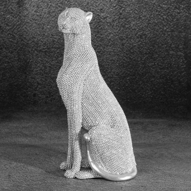 Eurofirany, figurka dekoracyjna, Eldo, 12-8-23 cm, srebrny