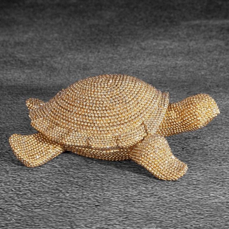 Eurofirany, figurka dekoracyjna, Eldo, 14-12-5 cm, złoty