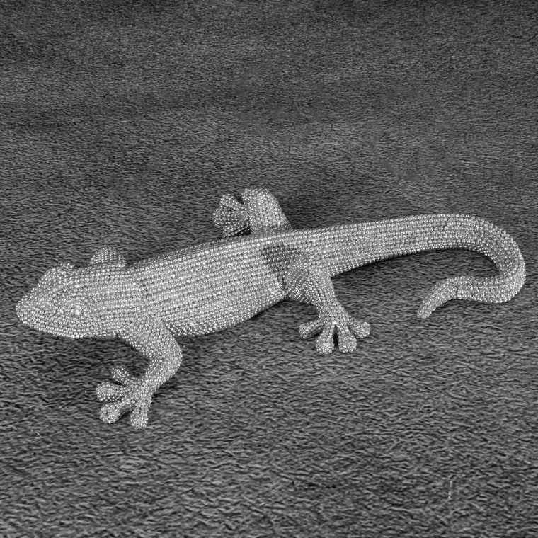 Eurofirany, figurka dekoracyjna, Eldo, 15-12-6 cm, srebrny