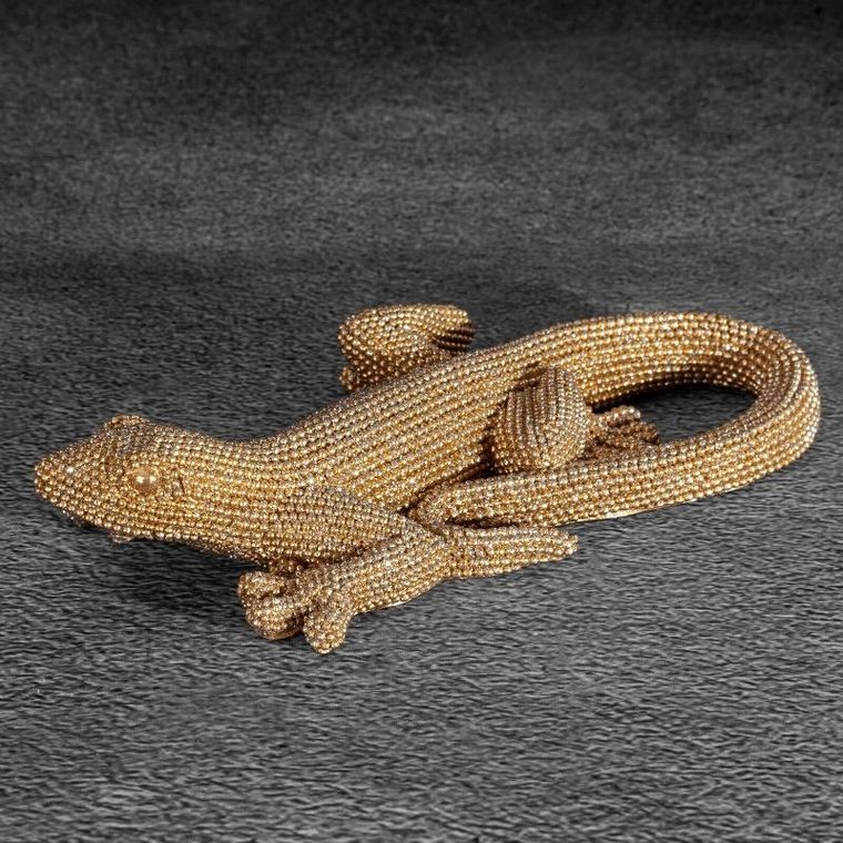 Eurofirany, figurka dekoracyjna, Eldo, 19-10-4 cm, złoty