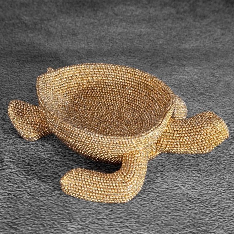 Eurofirany, figurka dekoracyjna, Eldo, 20-9-6 cm, złoty