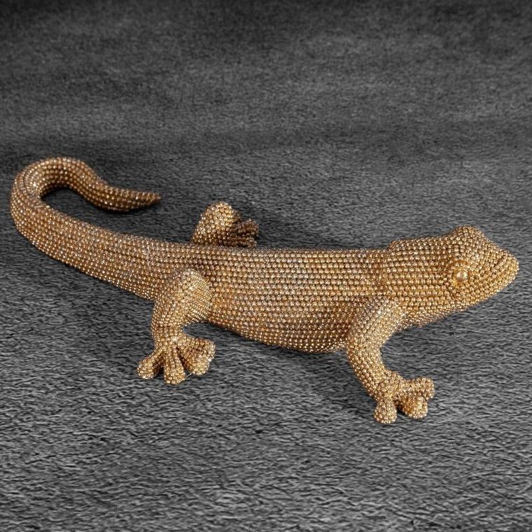 Eurofirany, figurka dekoracyjna, Eldo, 25-12-6 cm, złoty