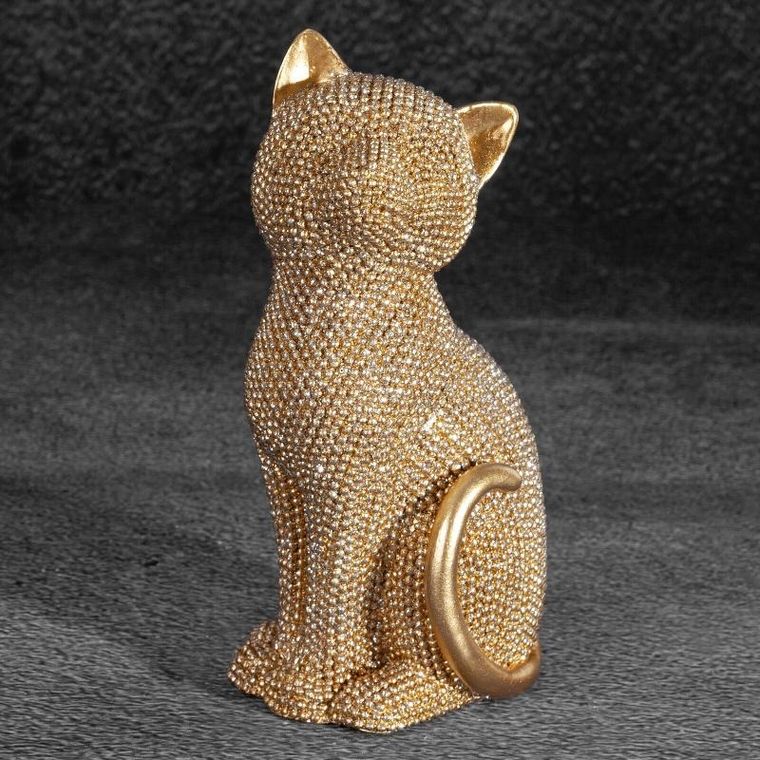 Eurofirany, figurka dekoracyjna, Eldo, 7-6-15 cm, złoty